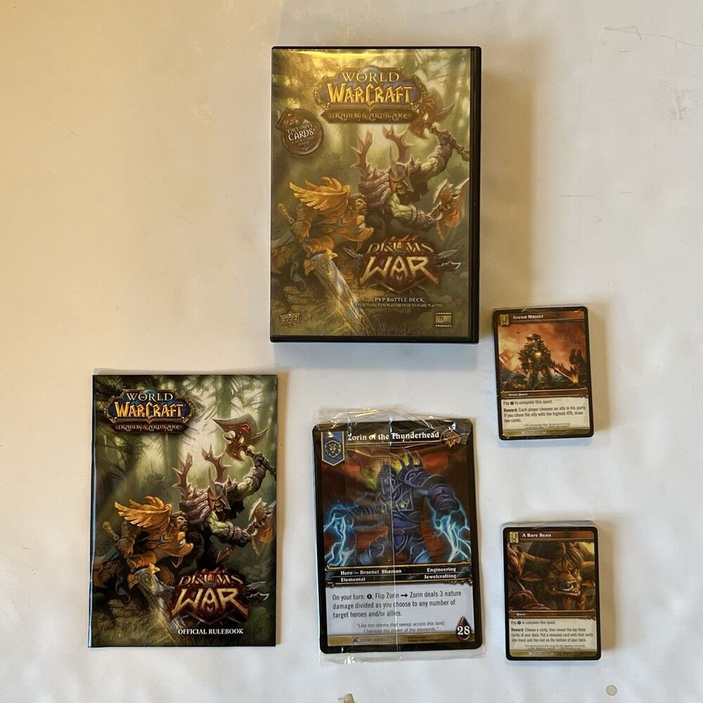 World Warcraft TCG Drums of War PVP Battle Deck Upper Deck Open Box